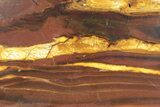 Polished Desert Sunset Banded Iron Slab - Western Australia #234788-1